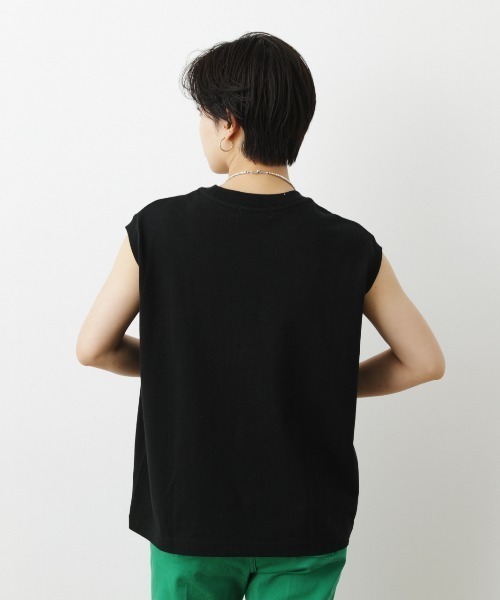 RODEO CROWNS WIDE BOWL（ロデオクラウンズワイドボウル）の「フレンチスリーブTシャツ（Tシャツ/カットソー・レディース・グリーン/ブラウン/ブラック/ホワイト・FREE）」の22枚目の写真