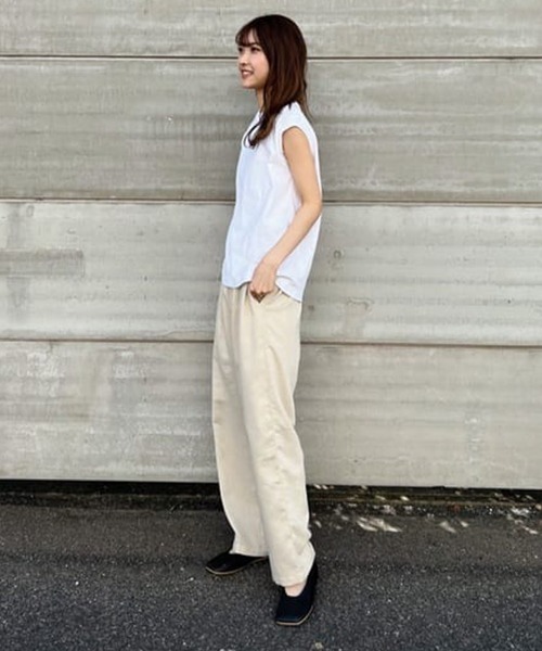 RODEO CROWNS WIDE BOWL（ロデオクラウンズワイドボウル）の「フレンチスリーブTシャツ（Tシャツ/カットソー・レディース・グリーン/ブラウン/ブラック/ホワイト・FREE）」の9枚目の写真