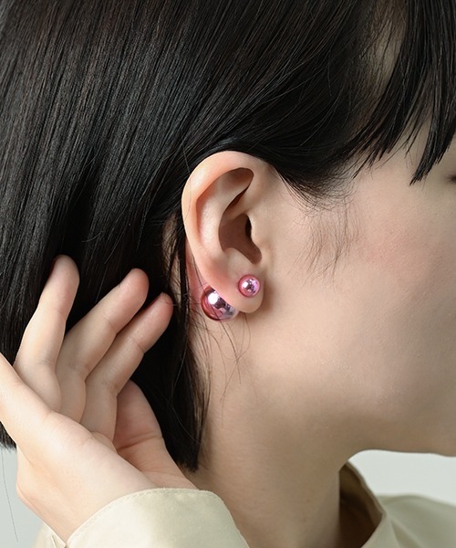 F&D : パールバックキャッチピアス（ピアス（両耳用））｜Fun
