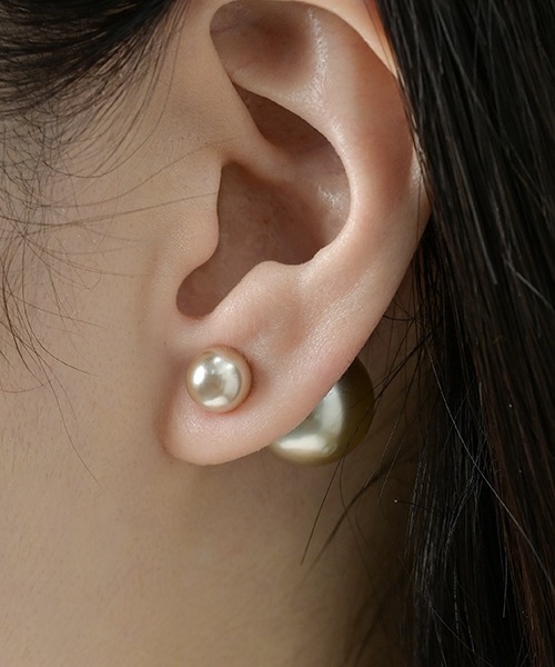 F&D : パールバックキャッチピアス（ピアス（両耳用））｜Fun