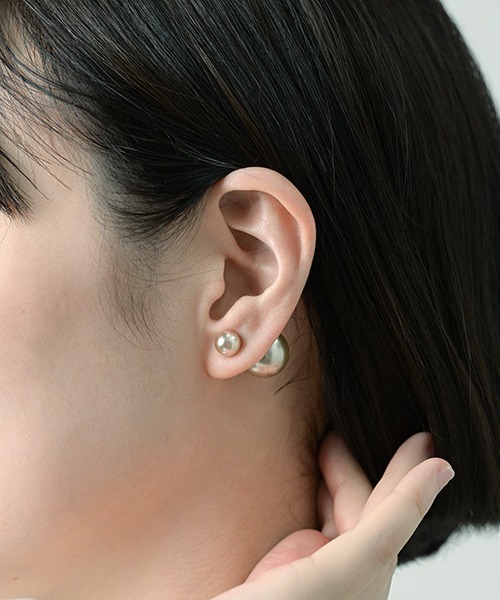 F&D : パールバックキャッチピアス（ピアス（両耳用））｜Fun