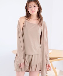 aimerfeel（エメフィール）の「【WEB限定】リブフリル ショートパンツ 3点セット（ルームウェア/パジャマ）」