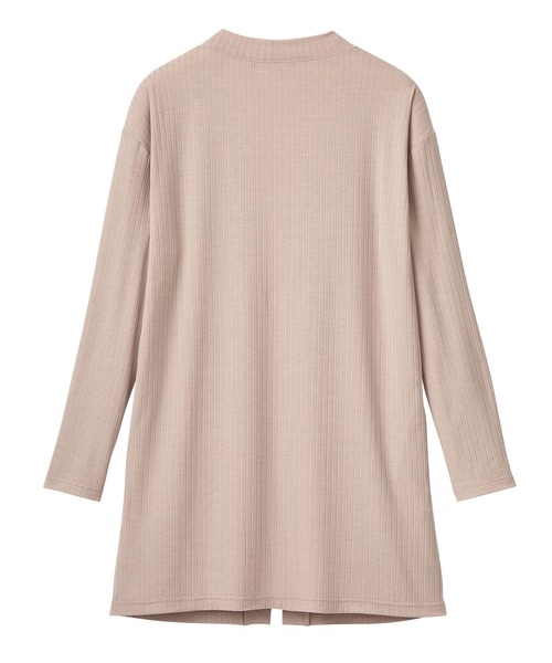 aimerfeel（エメフィール）の「【WEB限定】リブフリル ショートパンツ 3点セット（ルームウェア/パジャマ・レディース・プラム/チャコールグレー/ピンクベージュ/杢グレー/ピンク/ライトグリーン/サーモンピンク/グレイッシュブルー/パープル/オフホワイト/モカ・MEDIUM/LARGE）」の12枚目の写真