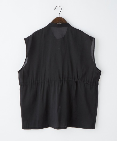 byYOUANCE(バイユアンス)の「シアーミリタリーベスト(ベスト・レディース・ホワイト/ブラック・FREE)」の10枚目の写真