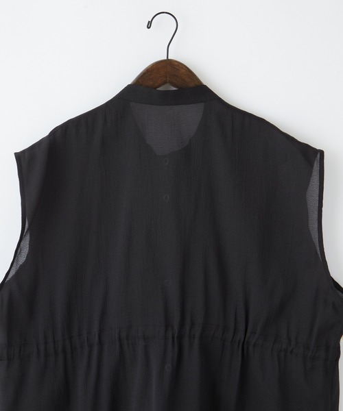 byYOUANCE(バイユアンス)の「シアーミリタリーベスト(ベスト・レディース・ホワイト/ブラック・FREE)」の12枚目の写真