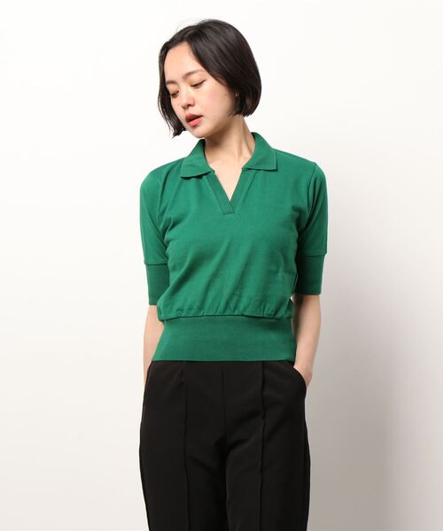 Oriens JOURNAL STANDARD(オリエンス ジャーナルスタンダード)の「ミニスキッパーポロシャツ(Tシャツ/カットソー・レディース・ピンク/グリーン/アイボリー・FREE)」の10枚目の写真