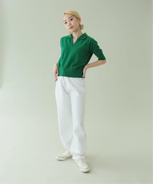Oriens JOURNAL STANDARD(オリエンス ジャーナルスタンダード)の「ミニスキッパーポロシャツ(Tシャツ/カットソー・レディース・ピンク/グリーン/アイボリー・FREE)」の20枚目の写真