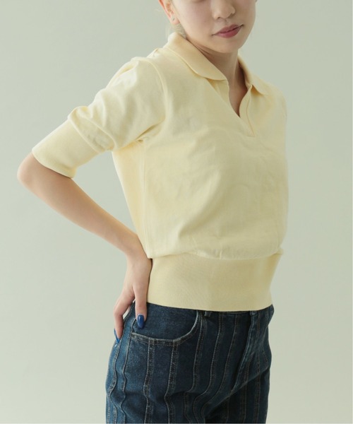 Oriens JOURNAL STANDARD(オリエンス ジャーナルスタンダード)の「ミニスキッパーポロシャツ(Tシャツ/カットソー・レディース・ピンク/グリーン/アイボリー・FREE)」の14枚目の写真