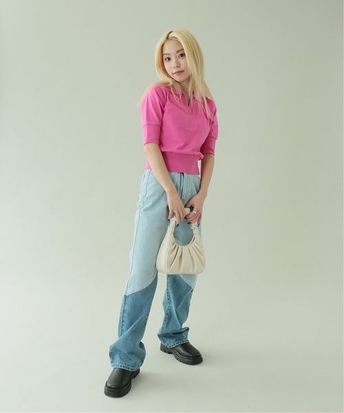 Oriens JOURNAL STANDARD(オリエンス ジャーナルスタンダード)の「ミニスキッパーポロシャツ(Tシャツ/カットソー・レディース・ピンク/グリーン/アイボリー・FREE)」の17枚目の写真