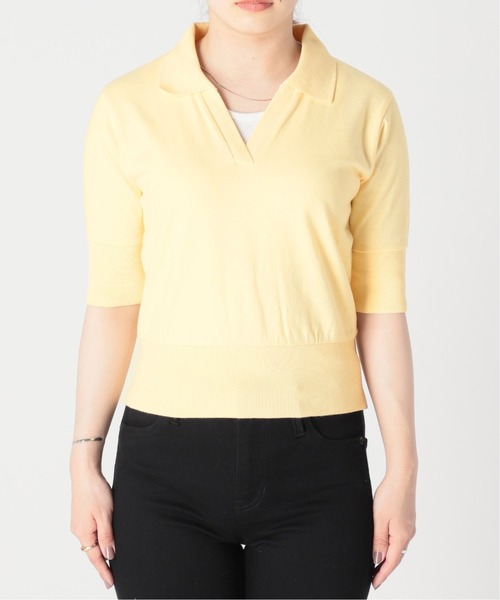 Oriens JOURNAL STANDARD(オリエンス ジャーナルスタンダード)の「ミニスキッパーポロシャツ(Tシャツ/カットソー・レディース・ピンク/グリーン/アイボリー・FREE)」の22枚目の写真
