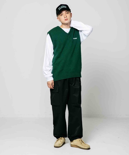 XLARGE(エクストララージ)の「EASY WIDE CARGO PANTS(カーゴパンツ・メンズ・ブラック/ネイビー/オリーブ・S/M/L/XL)」の20枚目の写真