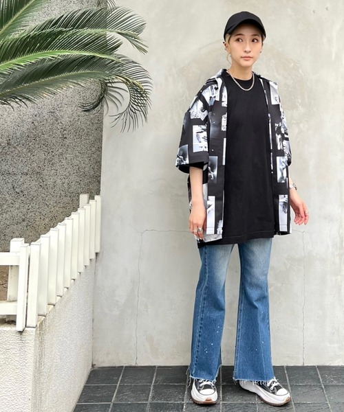 DANKE SCHON（ダンケシェーン）の「DankeSchon/ダンケシェーン/Flared pants/フレアパンツ（デニムパンツ・レディース・ブルー・SMALL/LARGE/MEDIUM）」の5枚目の写真