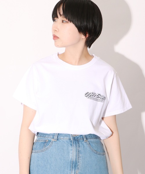 CAL.Berries(カルベリーズ)の「CAL.Berries/カルベリーズ PRINT Tee Tシャツ バックプリント(Tシャツ/カットソー・メンズ・オフホワイト/ブラック・S/L/M)」の5枚目の写真