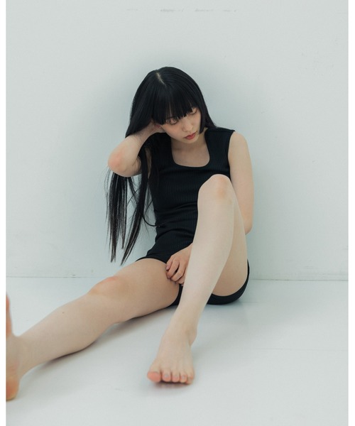 UNITED TOKYO（ユナイテッドトウキョウ）の「beautility　バックデザインタンク（Tシャツ/カットソー・レディース・インディゴブルー/ブラック/オフホワイト・FREE）」の14枚目の写真