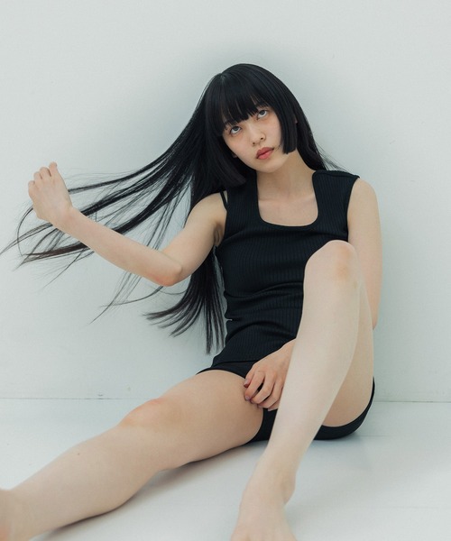 UNITED TOKYO（ユナイテッドトウキョウ）の「beautility　バックデザインタンク（Tシャツ/カットソー・レディース・インディゴブルー/ブラック/オフホワイト・FREE）」の15枚目の写真