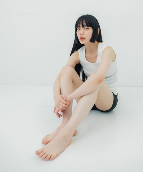 UNITED TOKYO（ユナイテッドトウキョウ）の「beautility　バックデザインタンク（Tシャツ/カットソー・レディース・インディゴブルー/ブラック/オフホワイト・FREE）」の5枚目の写真