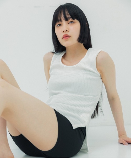 UNITED TOKYO（ユナイテッドトウキョウ）の「beautility　バックデザインタンク（Tシャツ/カットソー・レディース・インディゴブルー/ブラック/オフホワイト・FREE）」の6枚目の写真