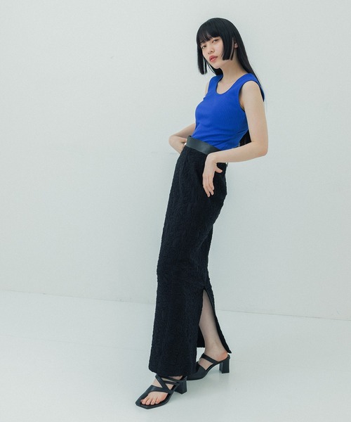 UNITED TOKYO（ユナイテッドトウキョウ）の「beautility　バックデザインタンク（Tシャツ/カットソー・レディース・インディゴブルー/ブラック/オフホワイト・FREE）」の19枚目の写真