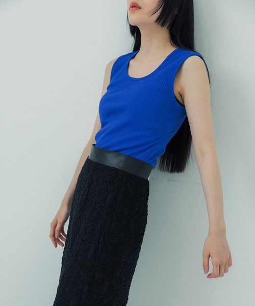 UNITED TOKYO（ユナイテッドトウキョウ）の「beautility　バックデザインタンク（Tシャツ/カットソー・レディース・インディゴブルー/ブラック/オフホワイト・FREE）」の22枚目の写真