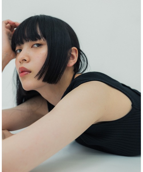 UNITED TOKYO（ユナイテッドトウキョウ）の「beautility　バックデザインタンク（Tシャツ/カットソー・レディース・インディゴブルー/ブラック/オフホワイト・FREE）」の12枚目の写真