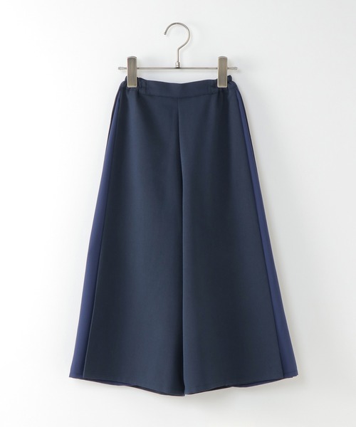 ikka(イッカ)の「サイドシフォン切り替えワイドパンツ(120~160cm)(その他パンツ・キッズ・ベージュ/ネイビー・130/160/120/140/150)」の2枚目の写真