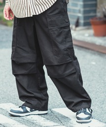 NULL（ヌル）の「【NULL】ワイド カーゴ ミリタリーパンツ（カーゴパンツ）」