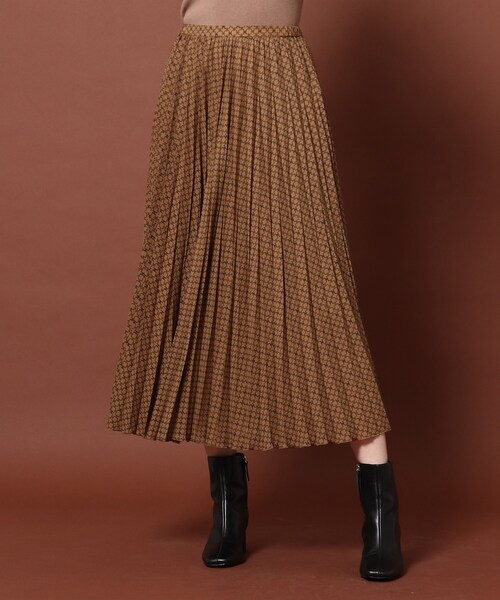 DRESSTERIOR(ドレステリア)の「◆小紋プリントプリーツスカート(スカート・レディース・ブラウン系1・40/38/36/34)」の11枚目の写真