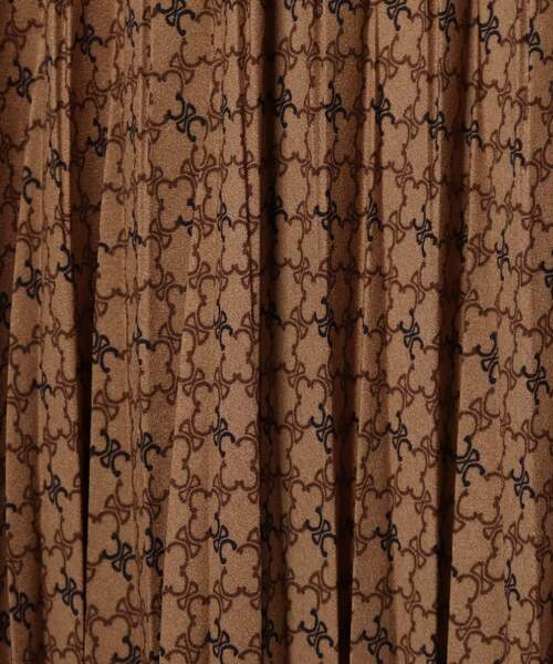 DRESSTERIOR(ドレステリア)の「◆小紋プリントプリーツスカート(スカート・レディース・ブラウン系1・40/38/36/34)」の2枚目の写真