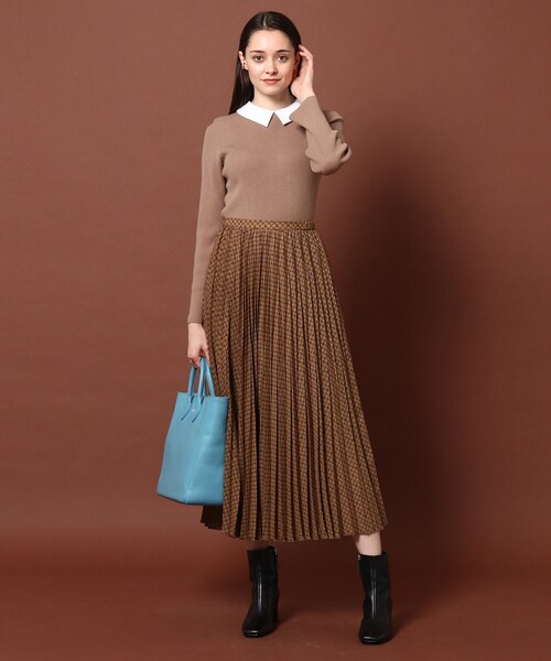 DRESSTERIOR(ドレステリア)の「◆小紋プリントプリーツスカート(スカート・レディース・ブラウン系1・40/38/36/34)」の19枚目の写真