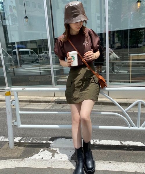 one after another NICE CLAUP(ワンアフターアナザーナイスクラップ)の「【2022AWアイテム】フェイクレザークローシュハット(ハット・レディース・ブラウン/ダークブラウン/ベージュ・FREE)」の20枚目の写真