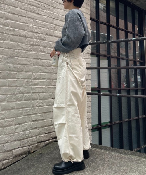 CIAOPANIC(チャオパニック)の「【CPC SCAMP】M-51 レースアップカーゴパンツ(カーゴパンツ・レディース・ホワイト/ベージュ/カーキ・SMALL/MEDIUM)」の10枚目の写真