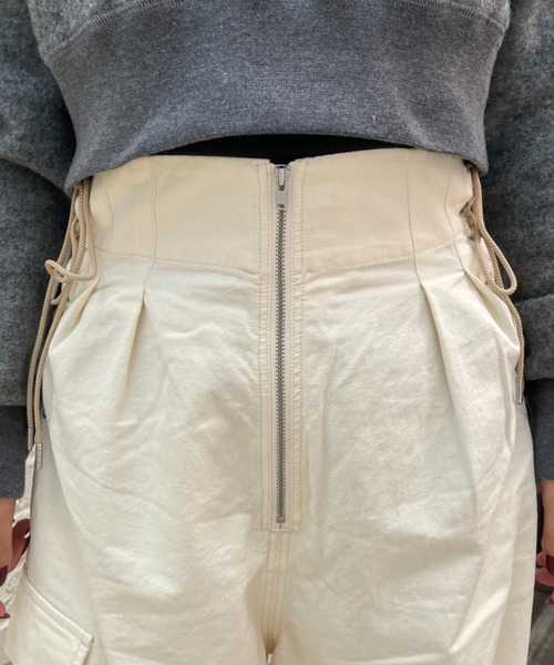 CIAOPANIC(チャオパニック)の「【CPC SCAMP】M-51 レースアップカーゴパンツ(カーゴパンツ・レディース・ホワイト/ベージュ/カーキ・SMALL/MEDIUM)」の12枚目の写真