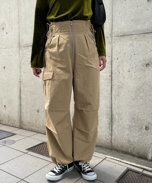 CIAOPANIC(チャオパニック)の「【CPC SCAMP】M-51 レースアップカーゴパンツ(カーゴパンツ・レディース・ホワイト/ベージュ/カーキ・SMALL/MEDIUM)」の21枚目の写真