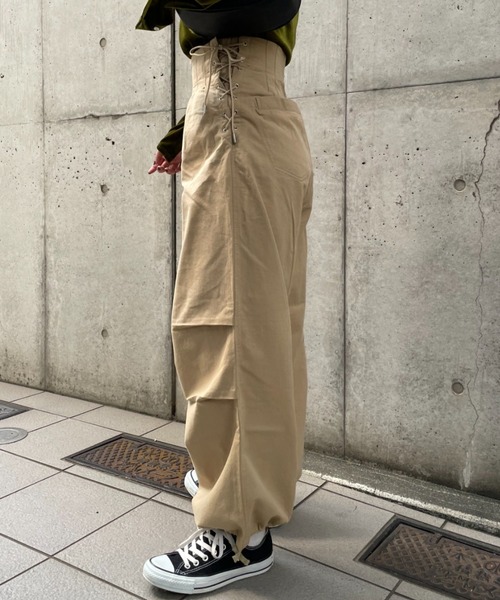 CIAOPANIC(チャオパニック)の「【CPC SCAMP】M-51 レースアップカーゴパンツ(カーゴパンツ・レディース・ホワイト/ベージュ/カーキ・SMALL/MEDIUM)」の22枚目の写真