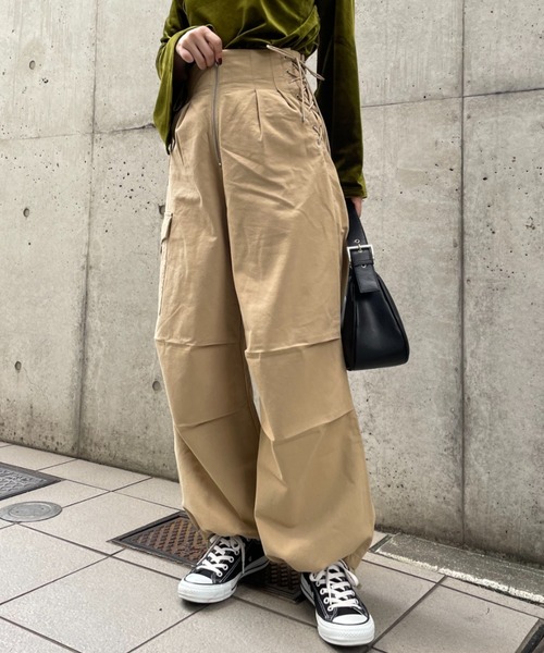 CIAOPANIC(チャオパニック)の「【CPC SCAMP】M-51 レースアップカーゴパンツ(カーゴパンツ・レディース・ホワイト/ベージュ/カーキ・SMALL/MEDIUM)」の19枚目の写真