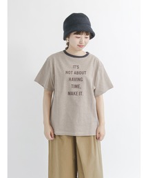 Samansa Mos2 | フロッキープリントボーダーTシャツ(Tシャツ/カットソー)