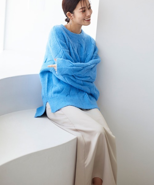 Pierrot(ピエロ)の「サテンナロースカート ロング丈(スカート・レディース・ブラック/イエロー/ベージュ系その他/スモークピンク/チャコール・M/L)」の15枚目の写真