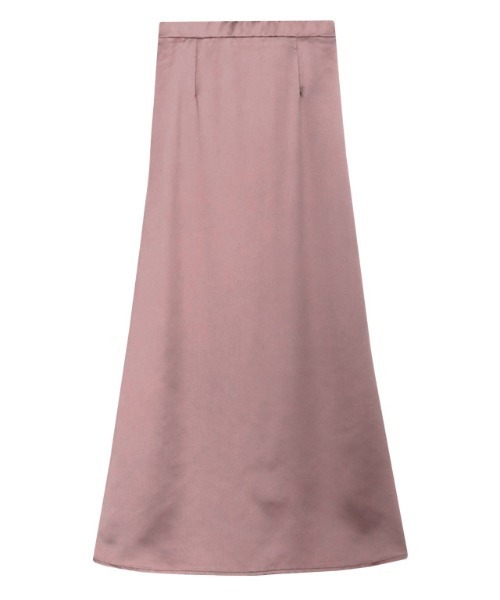 Pierrot(ピエロ)の「サテンナロースカート ロング丈(スカート・レディース・ブラック/イエロー/ベージュ系その他/スモークピンク/チャコール・M/L)」の8枚目の写真