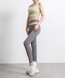 [新品]NBB WEEKEND　ヨガウェア　セット レディース バイカラーヨガフィットネススポーツウェア 上下5点