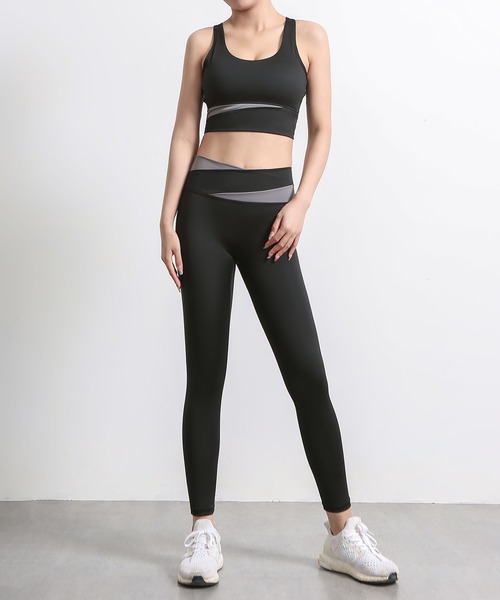 clap クラップ　人気　 レギンス＆ブラトップ2点　ヨガ　ズンバ　フィットネス clap クラップ 人気 レギンス＆ブラトップ2点 ヨガ ズンバ