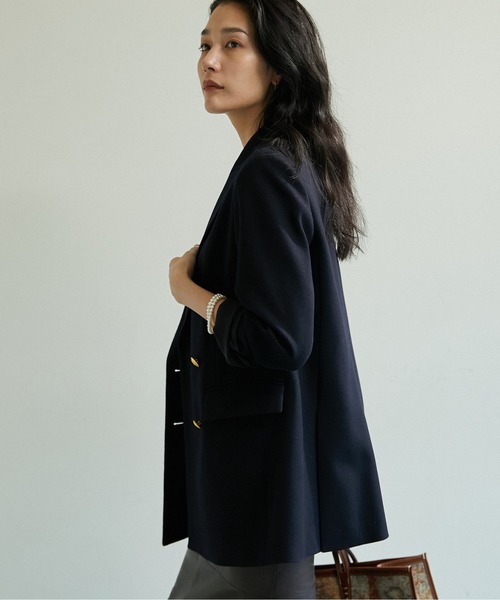 美品 ガリャルダガランテ 大草直子さんコラボ ピークドラペルジャケット チェック 美品 ガリャルダガランテ 大草直子さんコラボ ピークドラペル