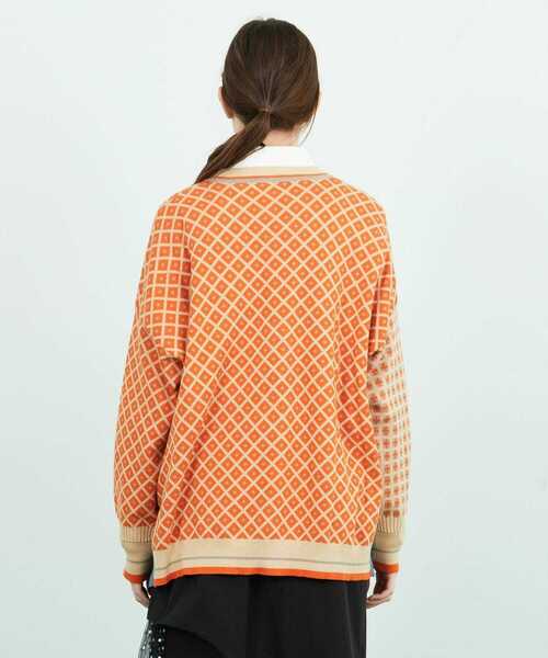 FRAPBOIS(フラボア)の「コモンカーデ(カーディガン/ボレロ・レディース・ベージュ/ブラック・1/2)」の4枚目の写真