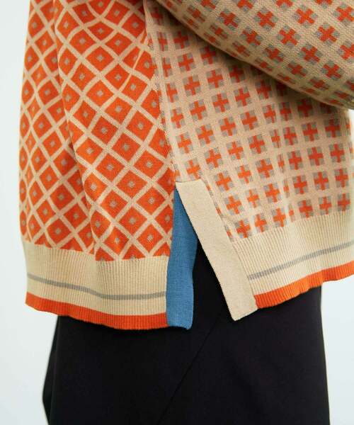 FRAPBOIS(フラボア)の「コモンカーデ(カーディガン/ボレロ・レディース・ベージュ/ブラック・1/2)」の6枚目の写真