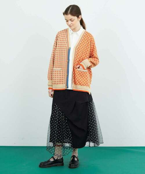 FRAPBOIS(フラボア)の「コモンカーデ(カーディガン/ボレロ・レディース・ベージュ/ブラック・1/2)」の13枚目の写真