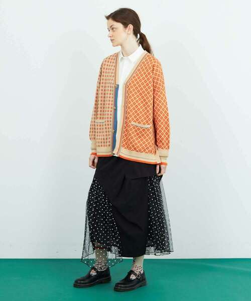 FRAPBOIS(フラボア)の「コモンカーデ(カーディガン/ボレロ・レディース・ベージュ/ブラック・1/2)」の14枚目の写真