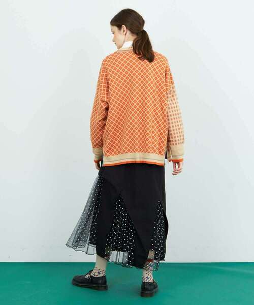 FRAPBOIS(フラボア)の「コモンカーデ(カーディガン/ボレロ・レディース・ベージュ/ブラック・1/2)」の16枚目の写真