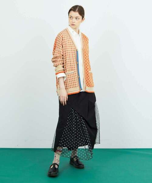 FRAPBOIS(フラボア)の「コモンカーデ(カーディガン/ボレロ・レディース・ベージュ/ブラック・1/2)」の17枚目の写真