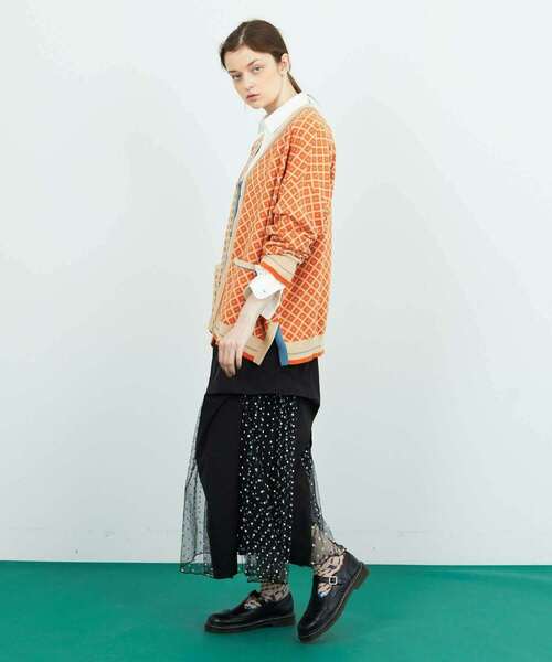 FRAPBOIS(フラボア)の「コモンカーデ(カーディガン/ボレロ・レディース・ベージュ/ブラック・1/2)」の19枚目の写真