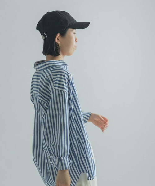 FORK&SPOON（フォークアンドスプーン）の「FORK&SPOON　ロンドンストライプシャツ（シャツ/ブラウス・レディース・ベージュ/ブルー・1）」の20枚目の写真