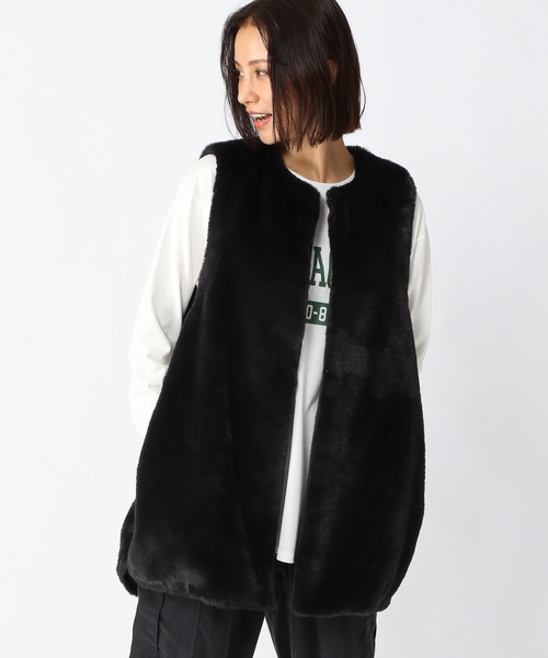 BARNYARDSTORM（バンヤードストーム）の「BARNYARDSTORM / ファーベスト（ブルゾン・レディース・ブラック/ブラウン・1/0）」の14枚目の写真